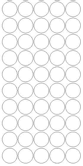 1/2″ Brown Dots Round Vinyl Color Coded Inventory Label Stickers Half Inch Dot
