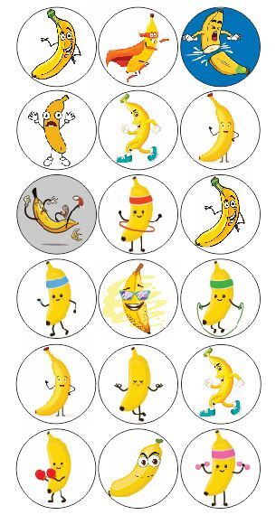 Let’s Go Bananas Labels Stickers Decals CRAFT Teachers Made In USA D7266 BANANA