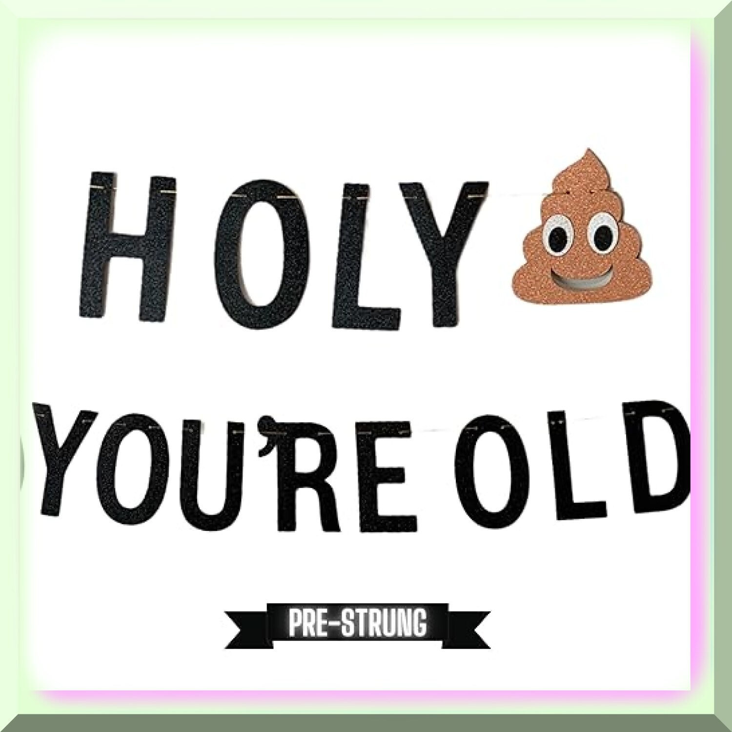 Vintage Adult Birthday Banner with Charming Design