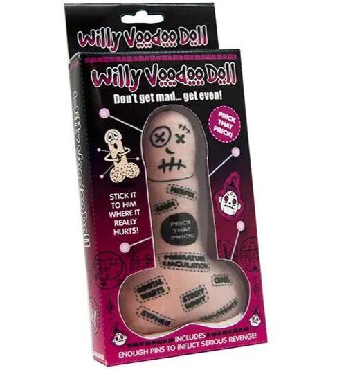 Willy Voodoo Doll with Pins 😈 Funny Adult Gag Joke Gift – Prick that Pecker!