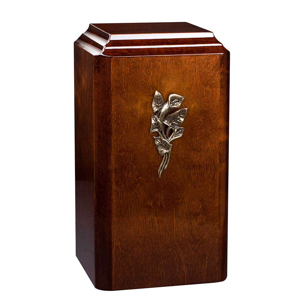 Italian Wooden Cremation Urn for Adult Unique Memorial Funeral urn for Ashes