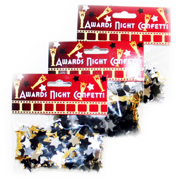 Lot 3 Packages of Hollywood Award Confetti – 6117