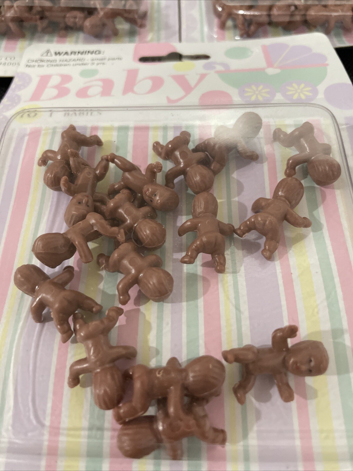 48 1 inch Brown Infant Baby Shower Party Favors
