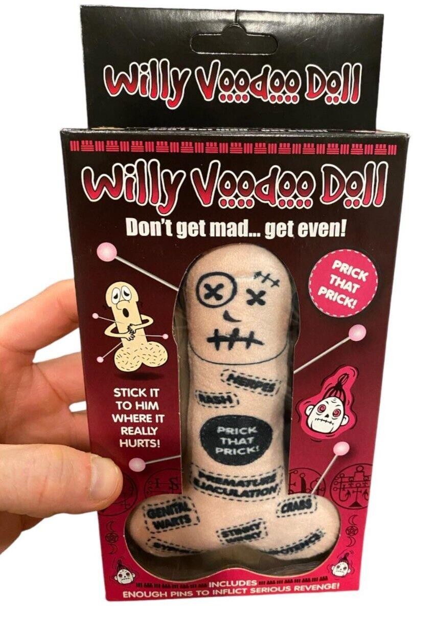 Willy Voodoo Doll with Pins 😈 Funny Adult Gag Joke Gift – Prick that Pecker!