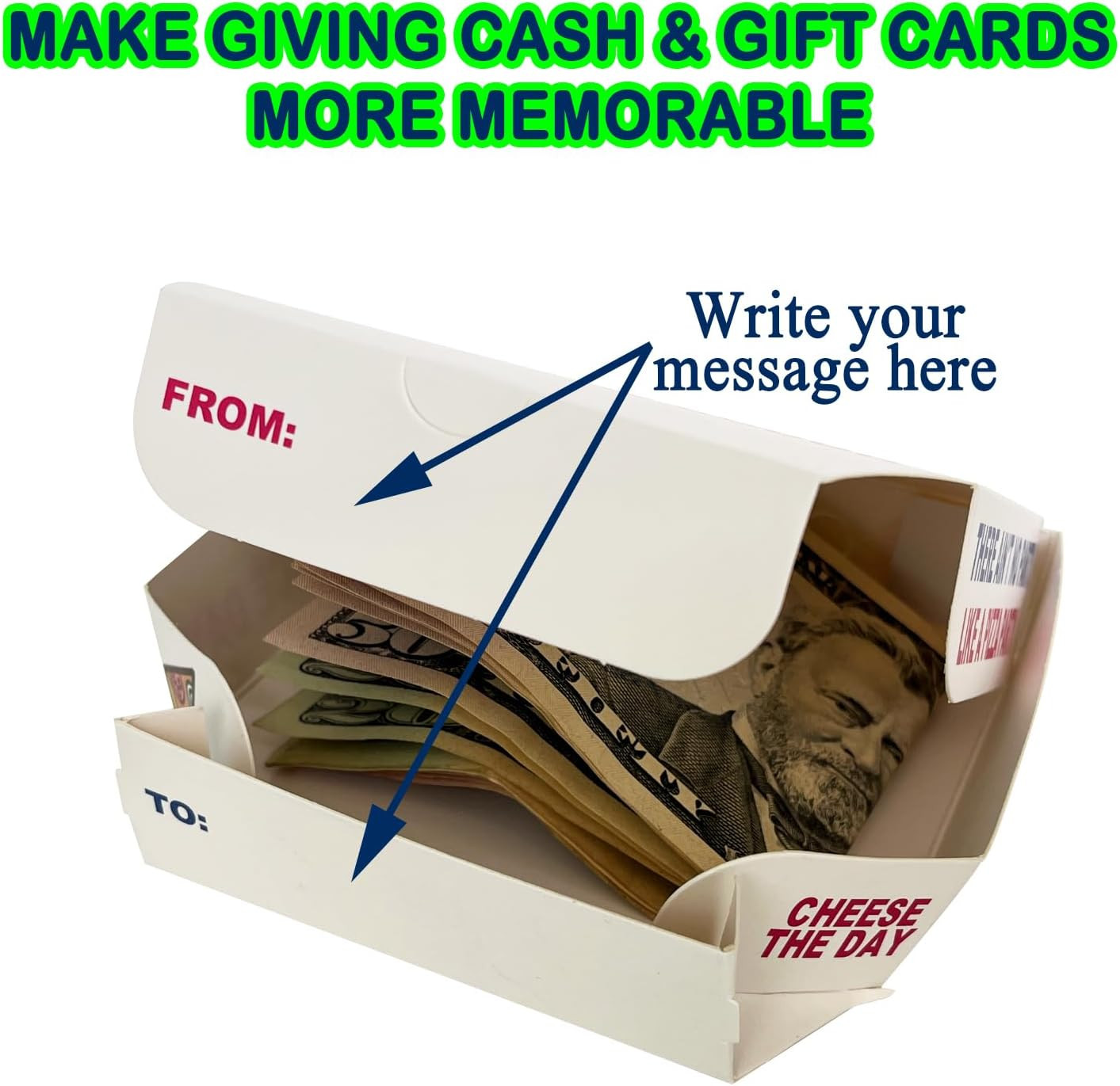 Birthday Dough Money Gift Box – Funny Mini Pizza Box Cash Holder – Unique Birthd