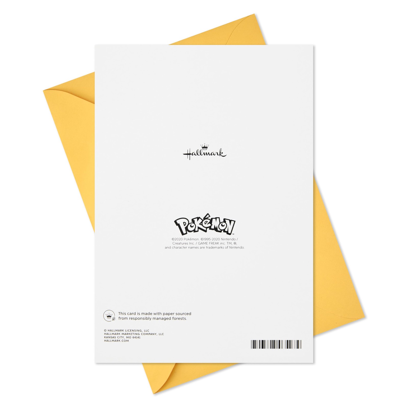 Hallmark 5.8 inches x 8.3 inches, Pikachu, Squirtle, Charmander, Bulbasaur