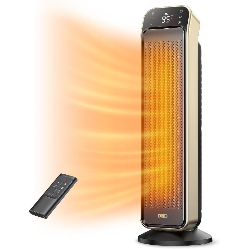 Space Heater Indoor, 25″ 11.5ft/s Fast Portable Room Heater