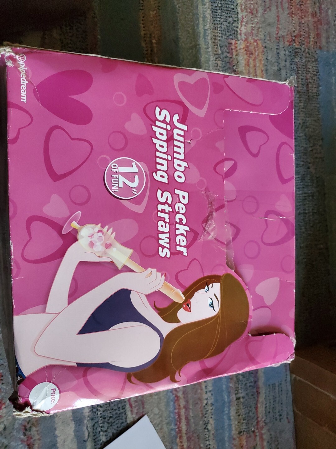 Pipedream Jumbo Pecker Straws 48pks Bachelorette/Bridal Shower Novelty