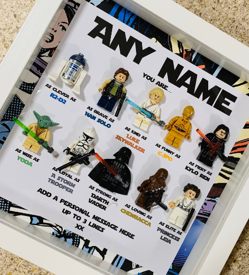 Star Wars Frame | Personalised Star Wars Gift | Personalised Gifts for Him
