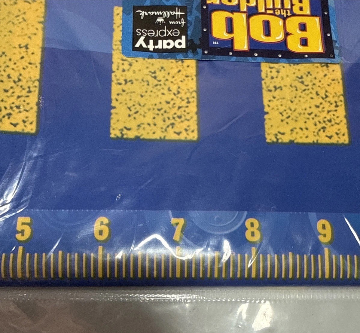 Vintage Party Express Hallmark 2005 Bob The Builder Table Cloth 54″ x 102” New