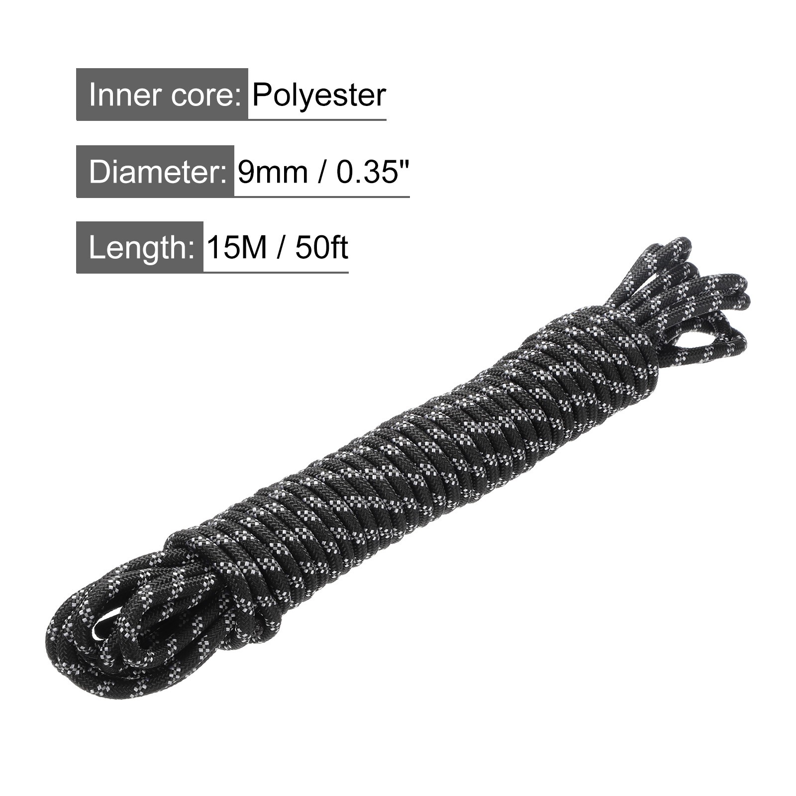 Polypropylene Rope 3/8″ 15m Black