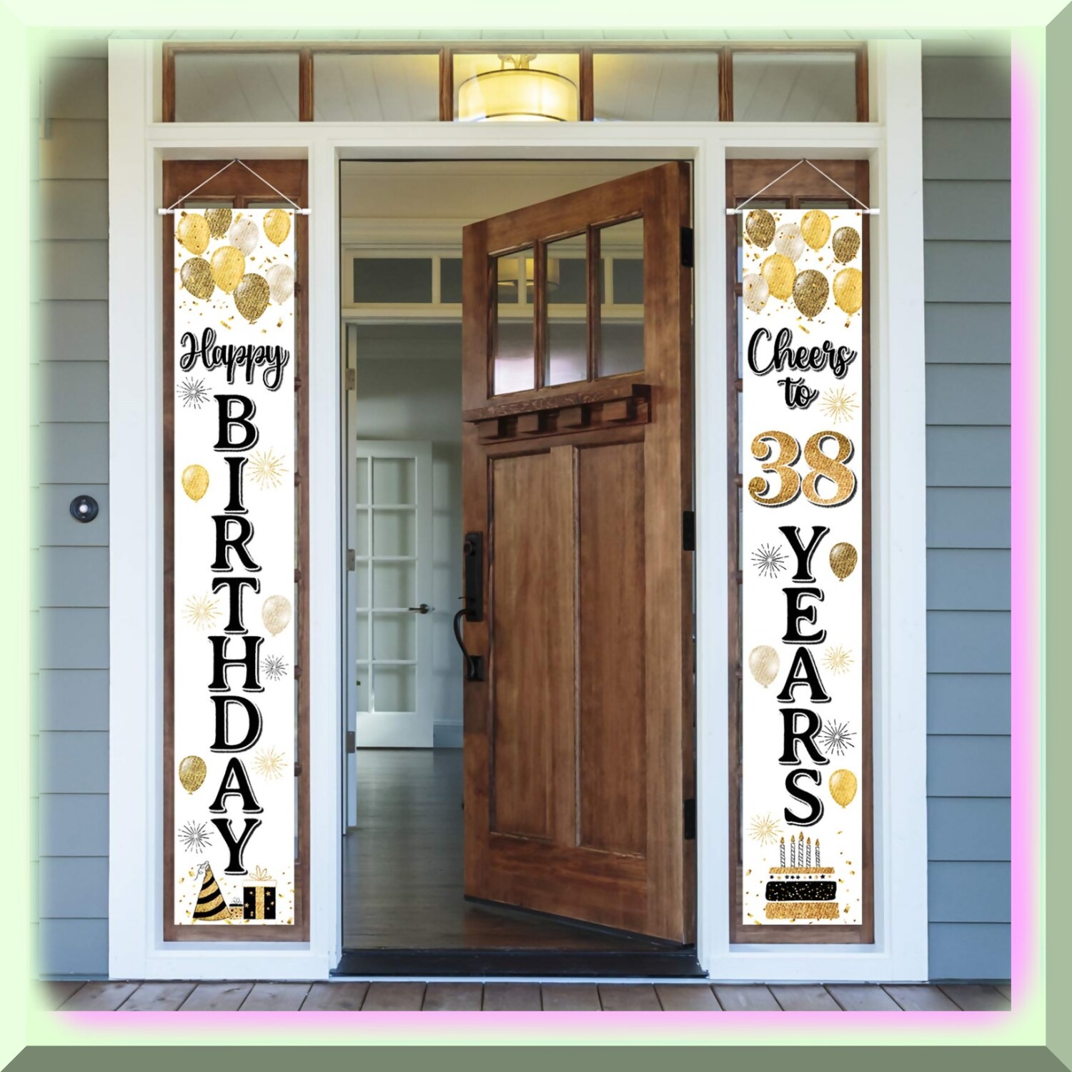 38th Birthday Door Banner Yard Sign