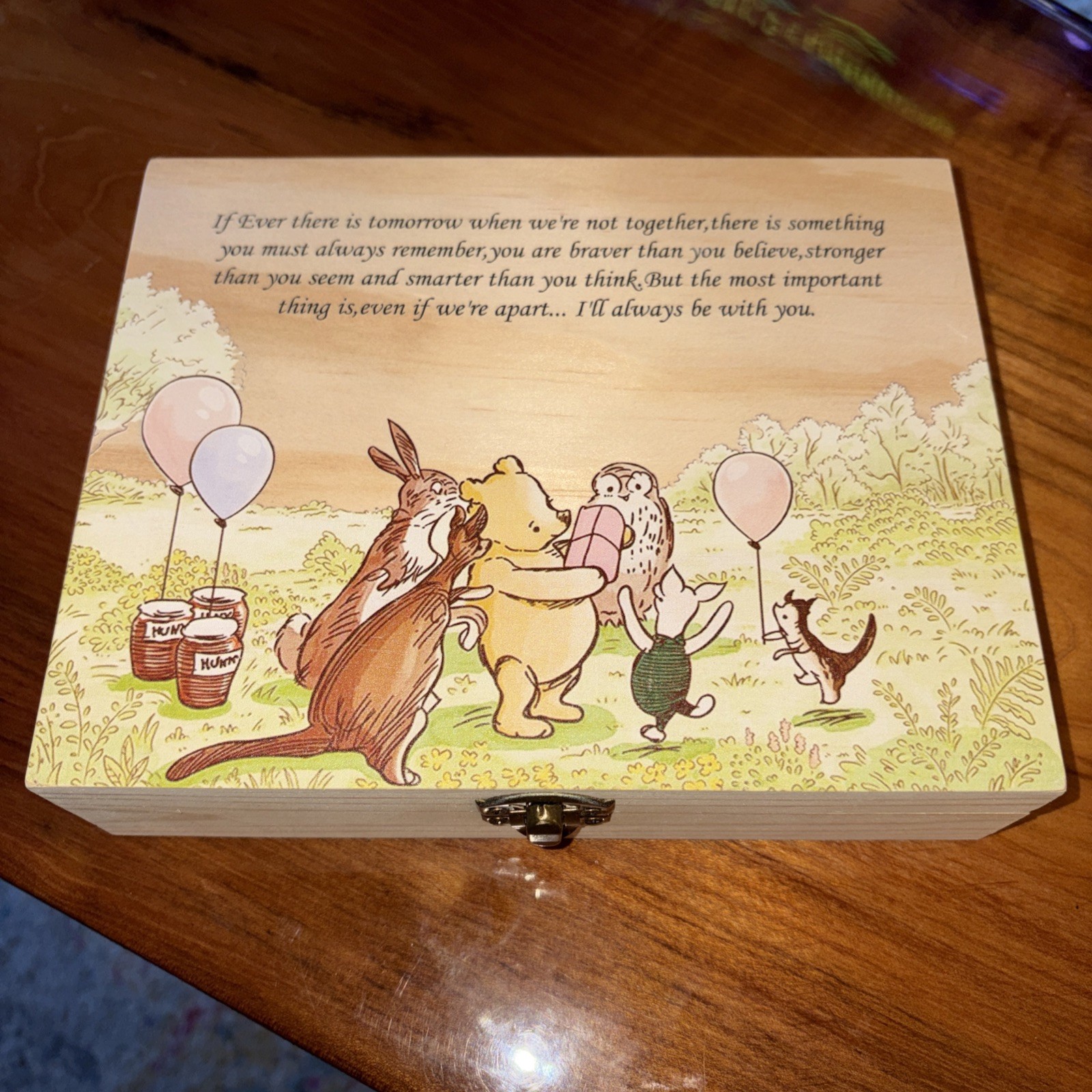 Winnie The Pooh Diaper Raffle Box With Tickets