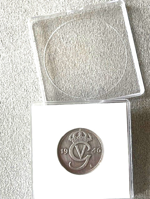 Unusual 80th Birthday Gift-1946 SWEDEN Birth 50 ORE – Present.