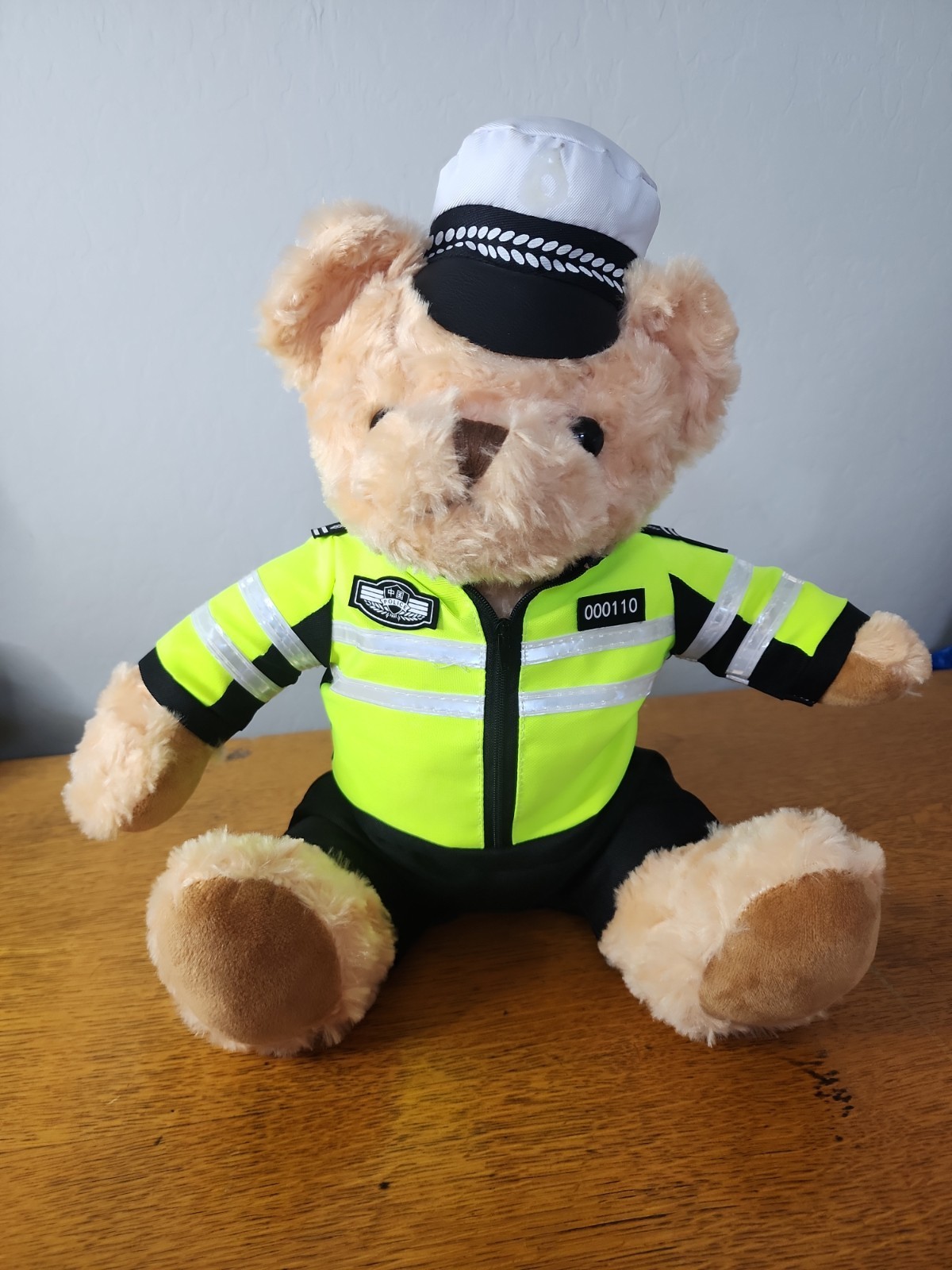 Traffic Police Teddy Bear Doll Uniform and Hat Teddy Bear Plush