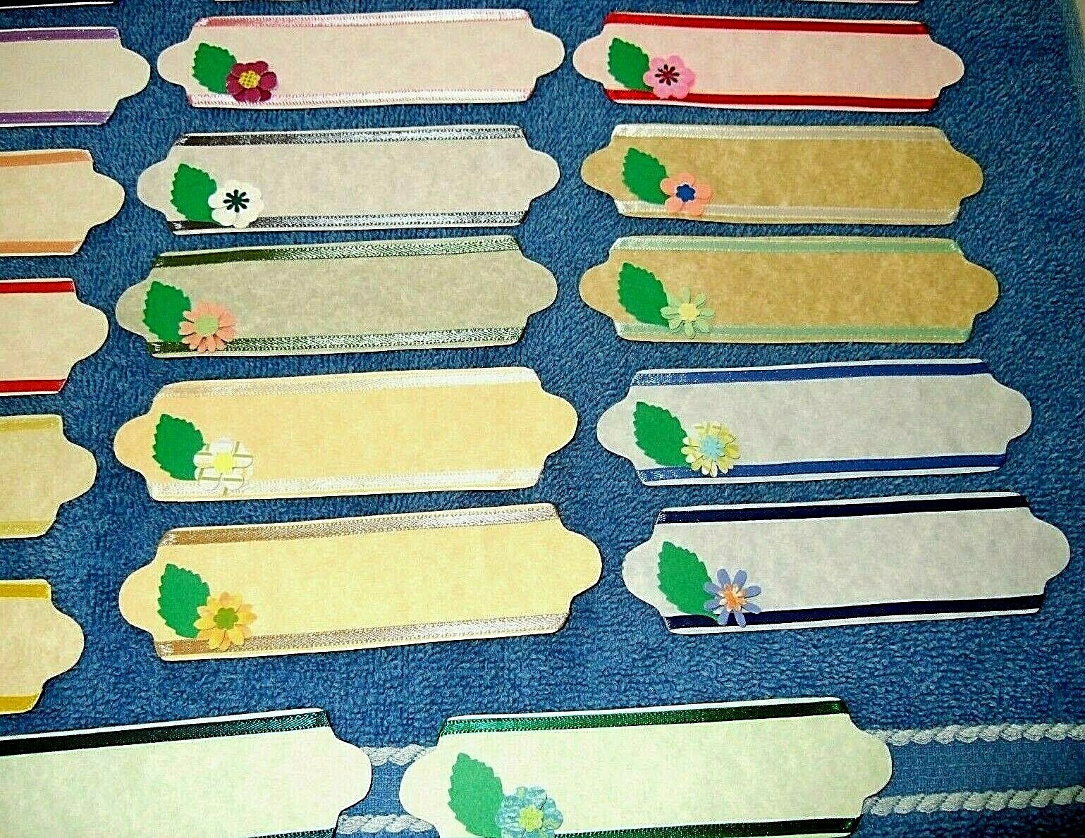 20 Handmade Embellished Scrapbooking Or Gift Tags – Pastel Colors #191 – NEW
