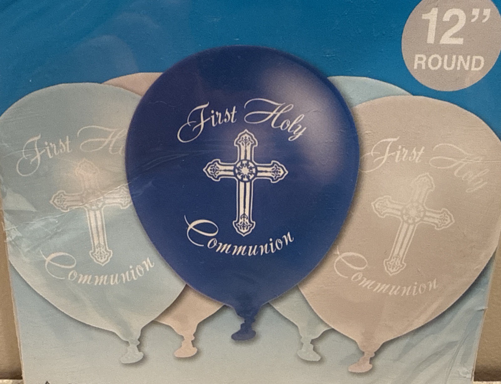 First Communion Party 12” Balloons “First Holy Communion” (Pack of 15). NEW