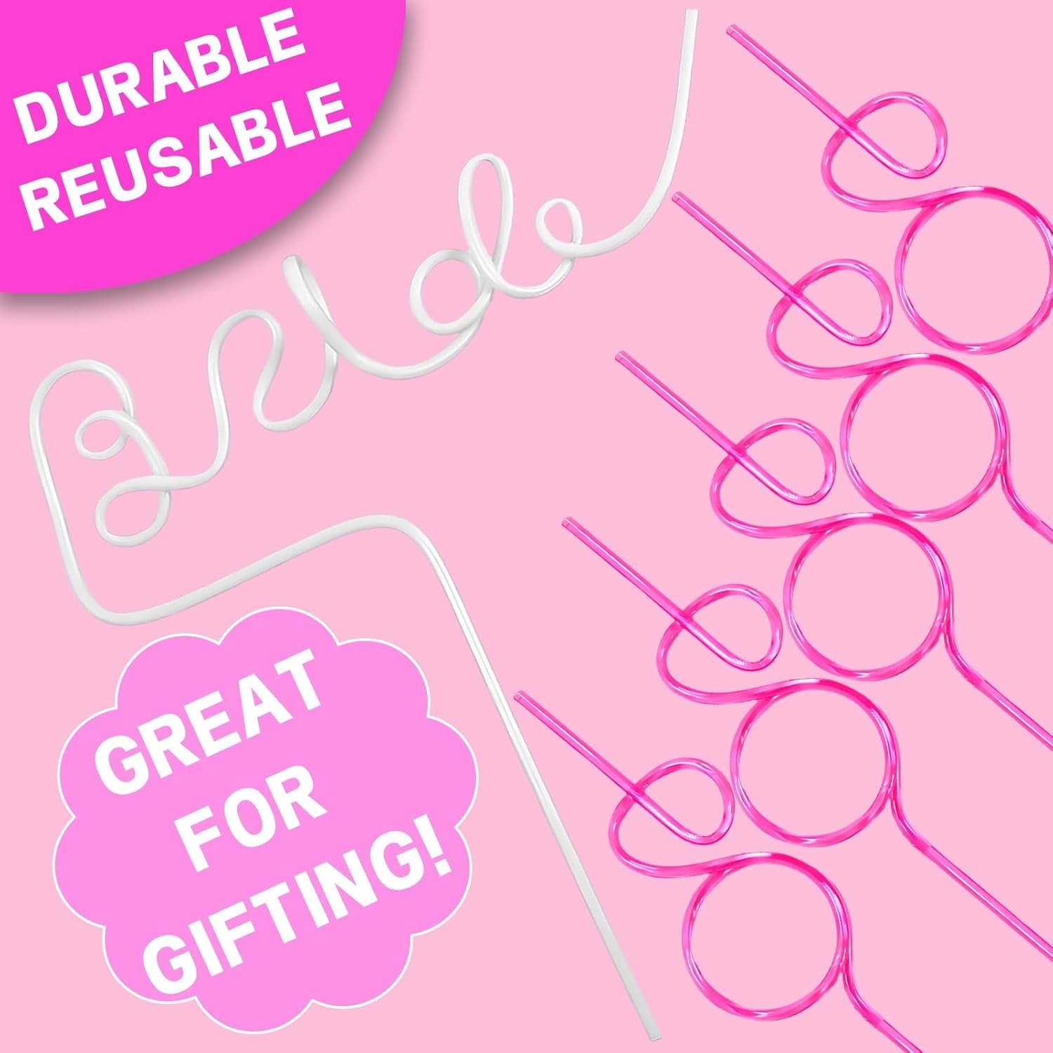 12PCS Bachelorette Drinking Straws for Wedding,Bridal Shower Party Favors | 1…