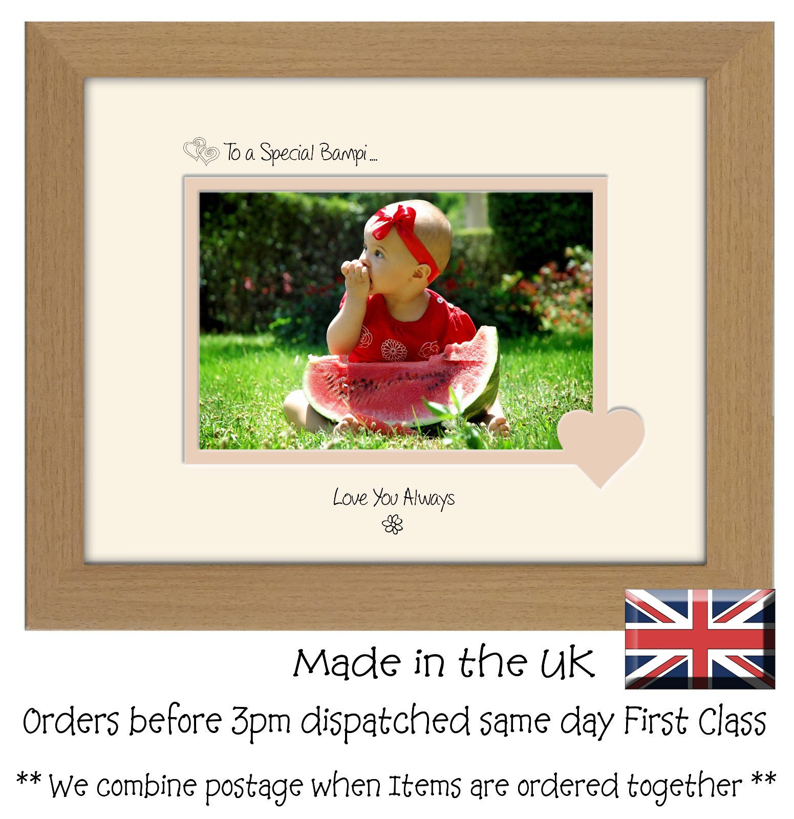 Bampi Photo Frame 606F Special Bampi Gift Sentiments 6×4 LSHT Photos in a Word