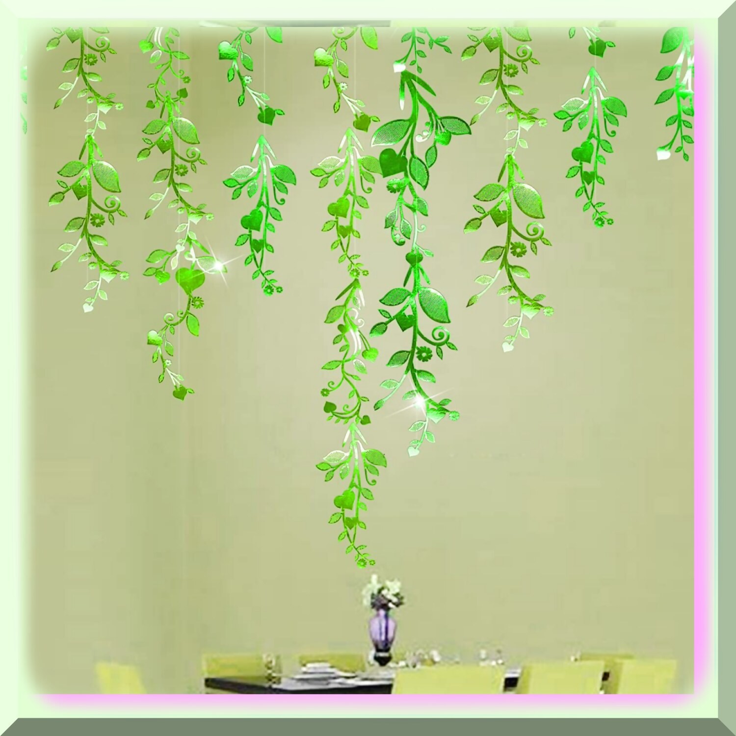 Vibrant Green Leaf Decorations for Parties and Events