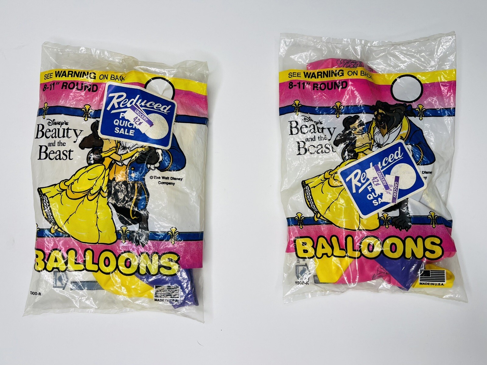14 Beauty & the Beast Disney Princess Belle Latex Balloons NOS 1990s