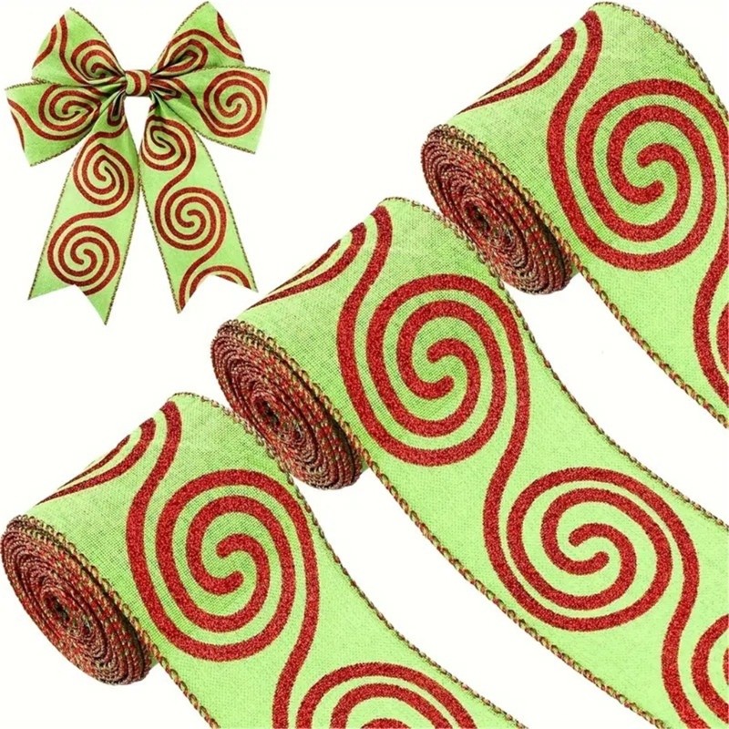 Effective Christmas Gift Wrapping Ribbons Charm in Assorted Color and Designs