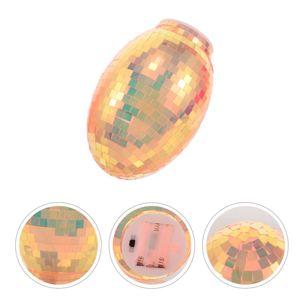 Disco Egg for Party: Table Decor Mirror Retro Disco Ball – Egg Shape Reflective