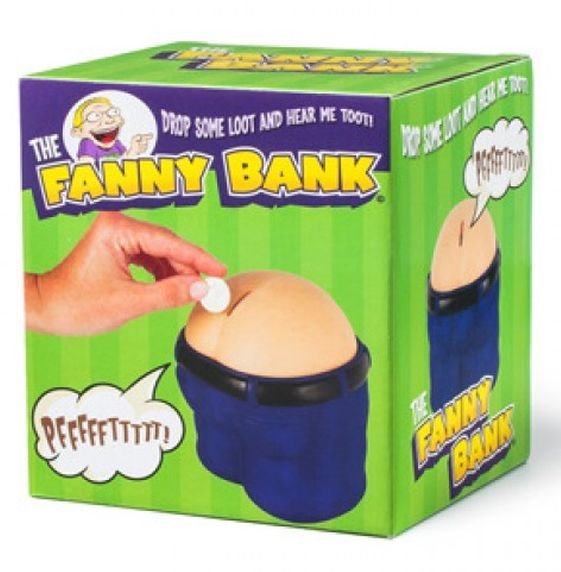 Fanny Piggy Butt Bank ~ The Fart Poop Machine Bank ~ GaG Prank Novelty Joke Toy