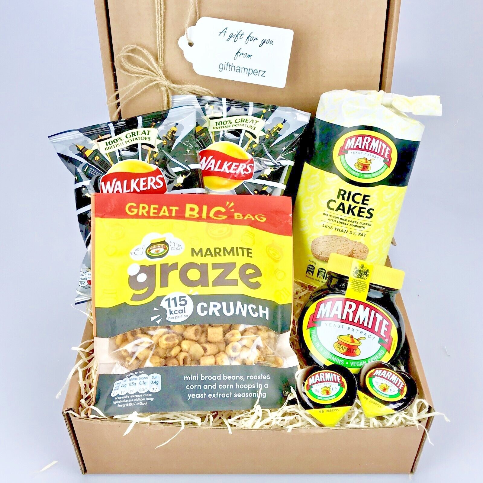 Love it or Hate MARMITE Food gift present hamper box birthday Fathers Day Dad