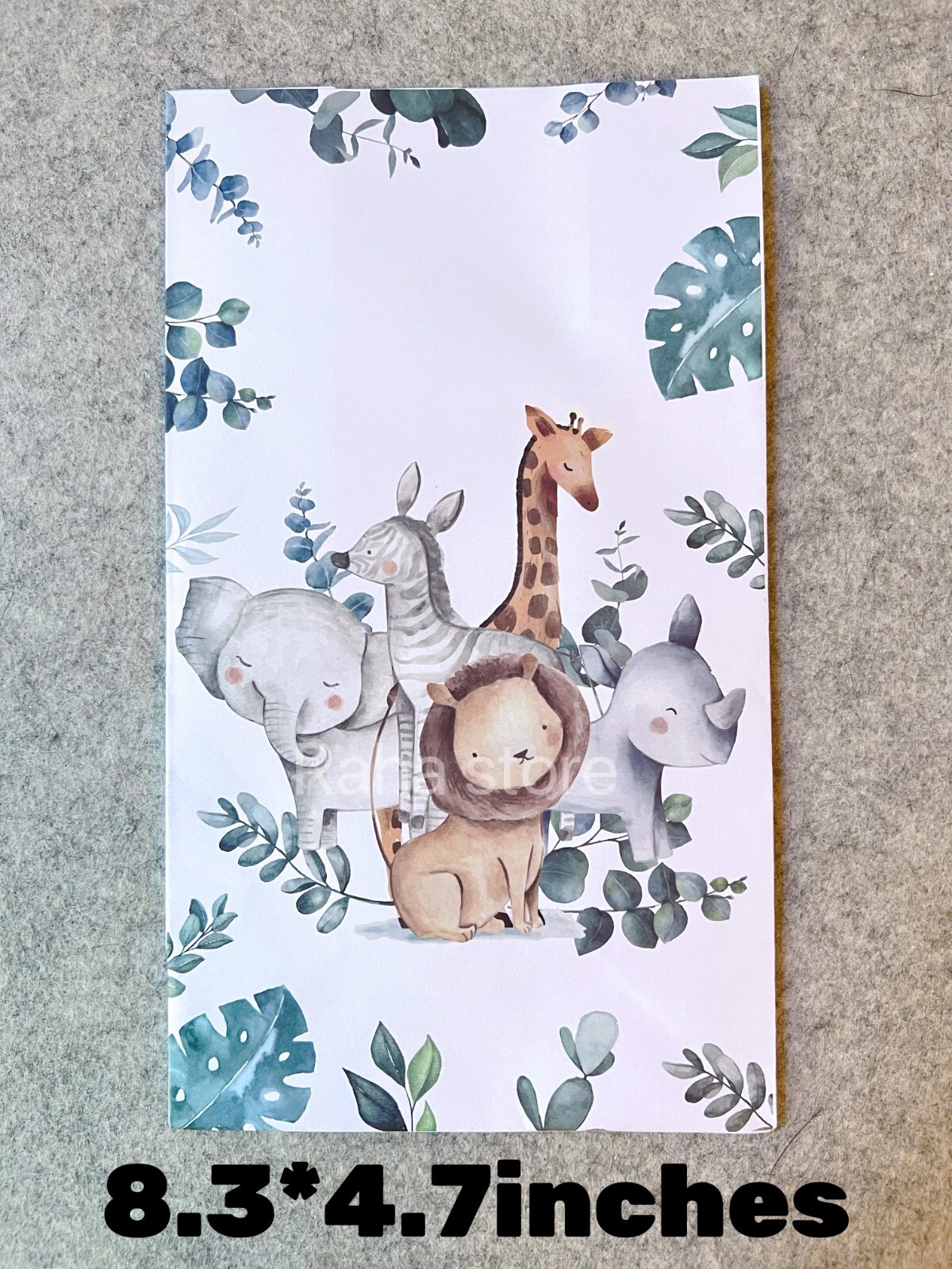 12 Pack Jungle Animal Theme Safari Party Bags for babies and adults