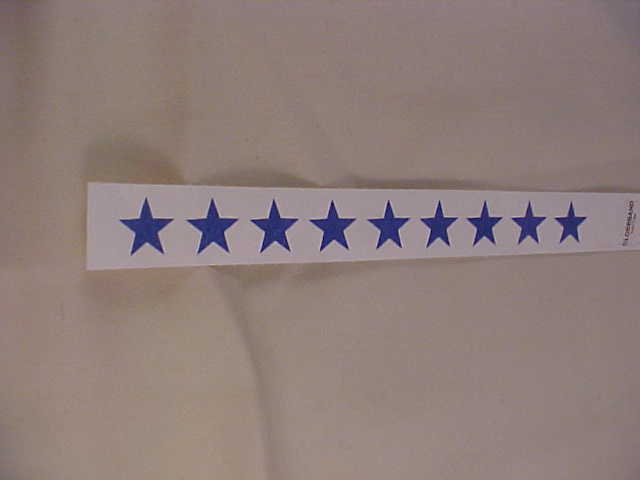 Event Wristbands Blue Star Pattern Tyvek With Peel Off To Secure Qty 105