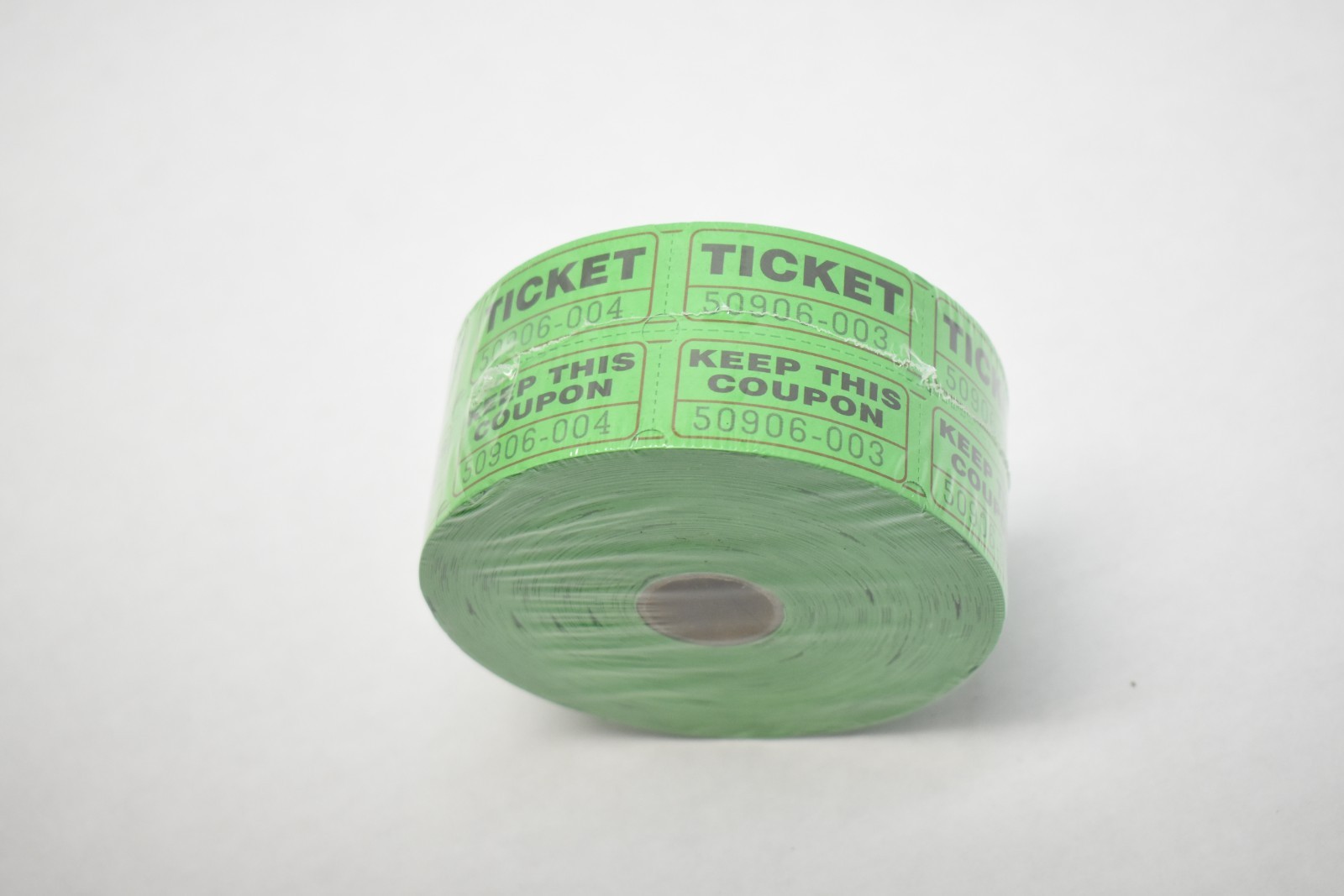 2″ x 1″ Double Coupon Tickets Keep This Coupon 2000 Pack Green Games/Fair