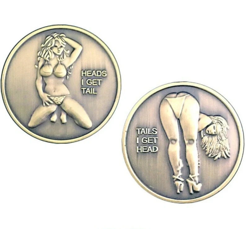 Heads I Get Tail Lucky Coin – Good Luck Challenge Coin for Men