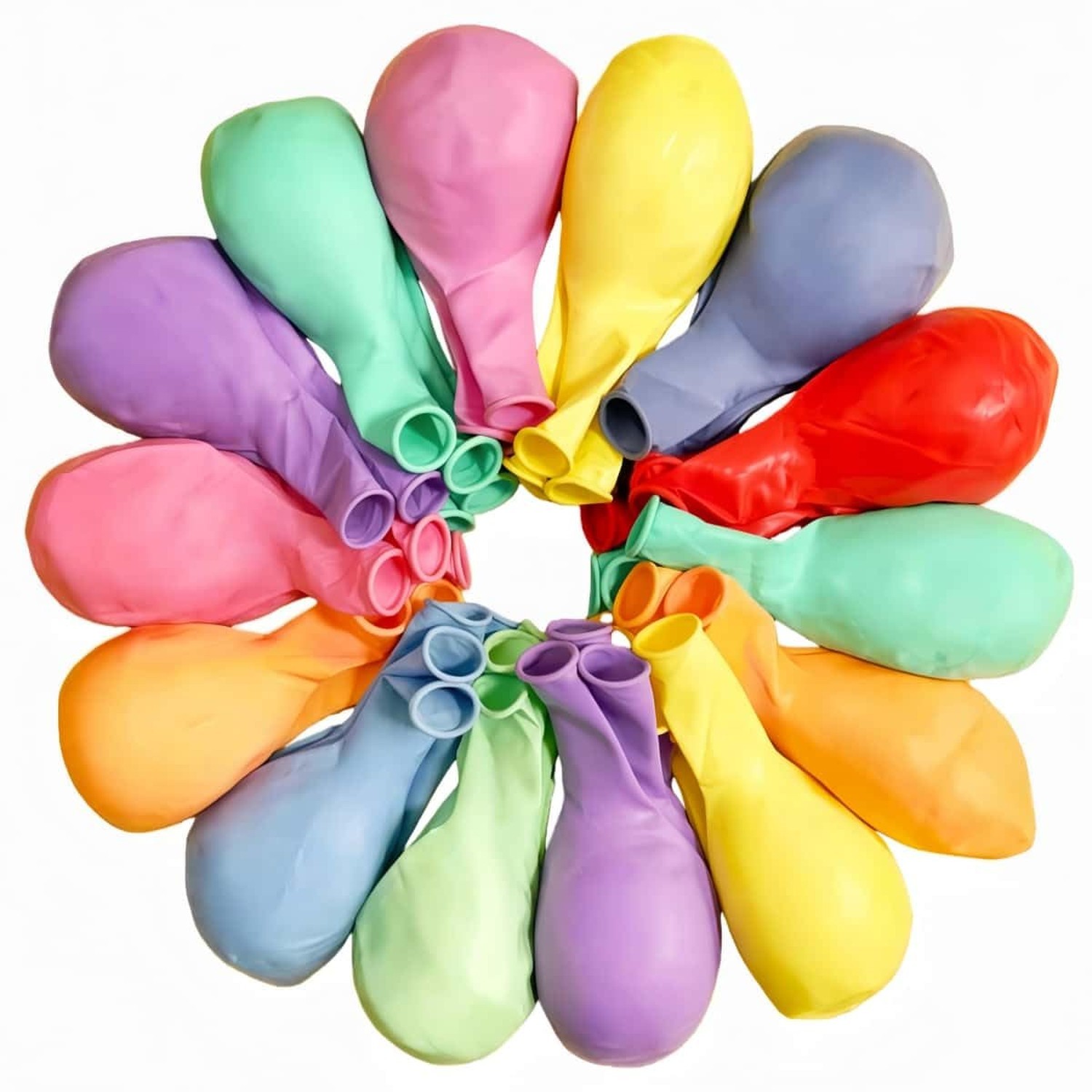 100 Pack 18 inch Pastel Balloons 10 Kinds Colors Colorful Party Balloon Bulk …