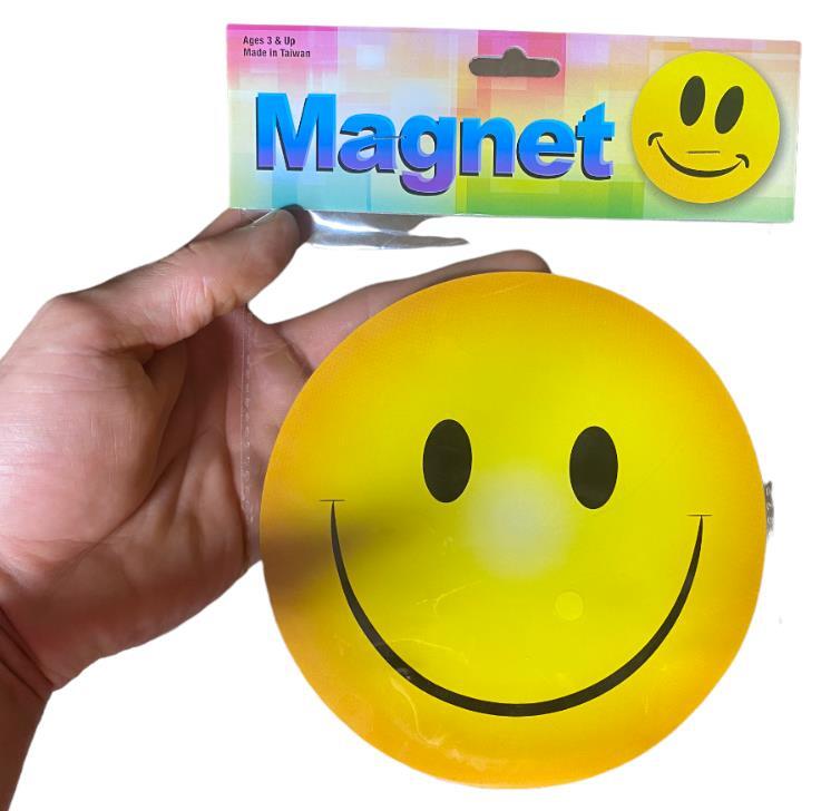 3 HAPPY SMILEY SMILE FACE Car Magnets Fridge Party Birthday Kid Children Favor