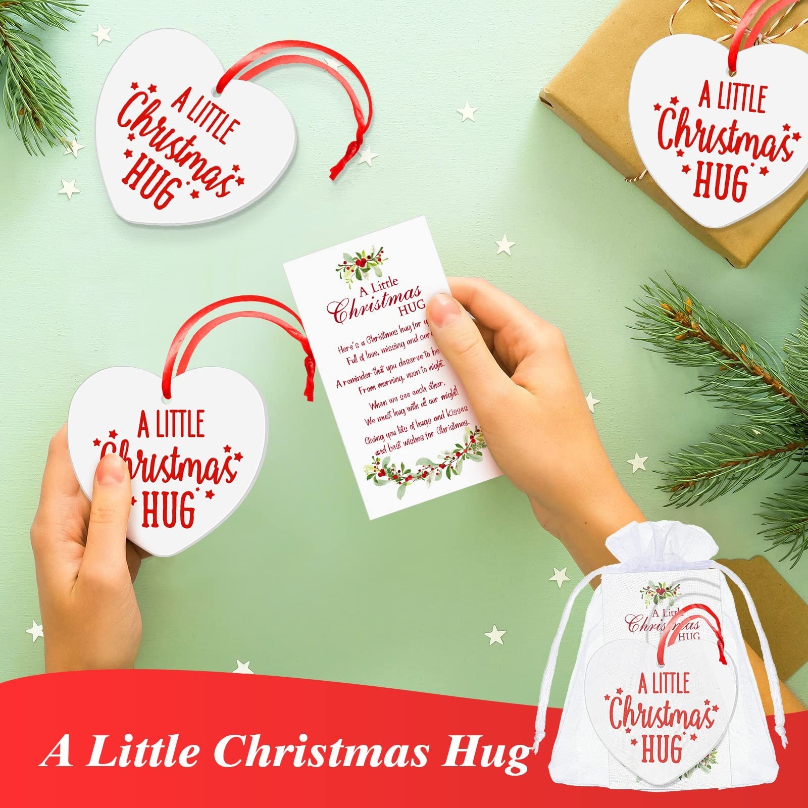 36 Pcs Christmas Ornaments Bulk Gifts Thank You Gifts for Coworker Employee A…
