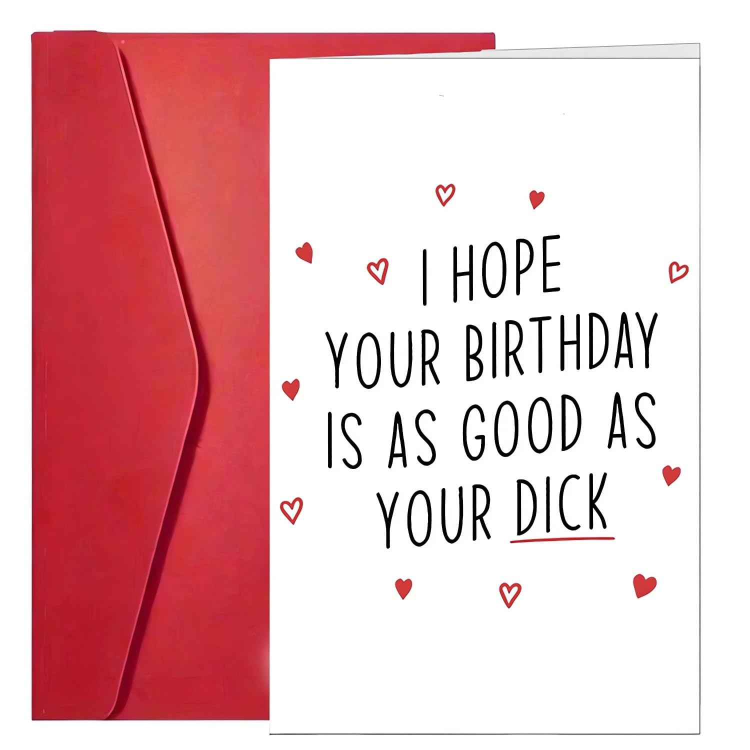 Sexy Birthday Cards for Him, Funny Unique Interesting 20.5cm x 13.5cm, White