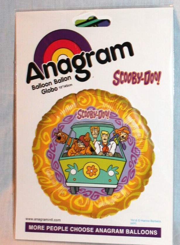 NEW IN PACKAGE ANAGRAM SCOOBY DOO 18″ BALLOON PARTY SUPPLIES