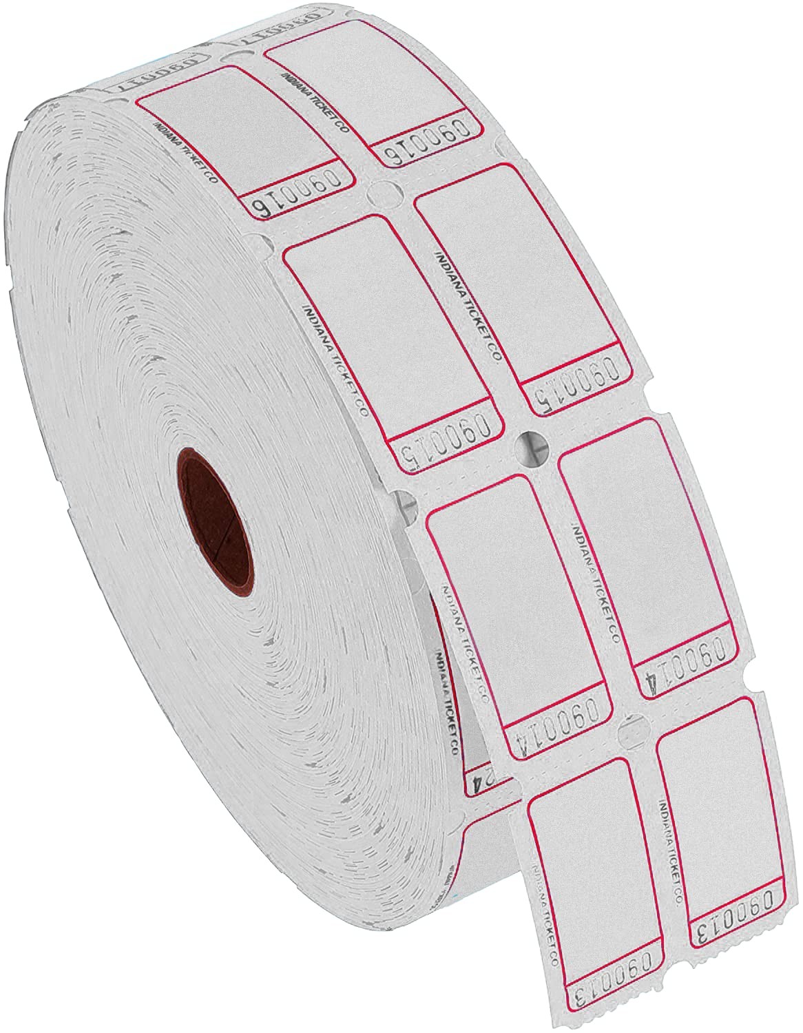 Raffle Blank Roll Tickets Full Set Assorted 8 Colors Double Rolls 8 PACK Box