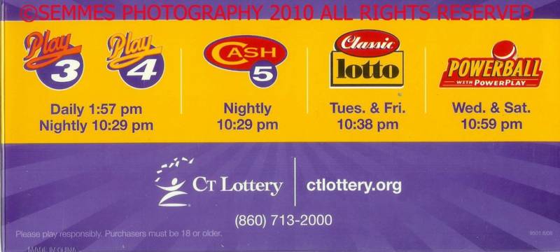 Connecticut Lotto holder Play3/4/ Cash5 /lotto/PowerBall/Mega Millions Key Chain