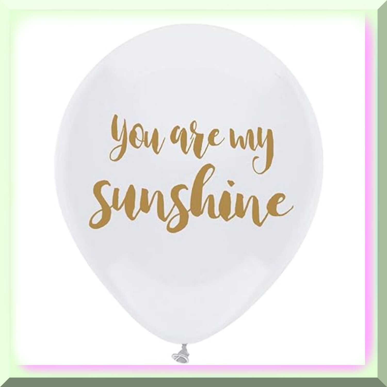 White and Gold Latex Party Balloons Set