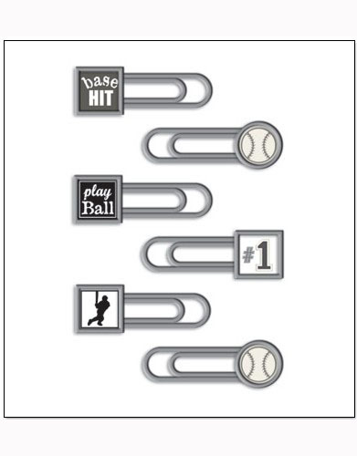Creative Imaginations | Sportz | Baseball Metal Clips