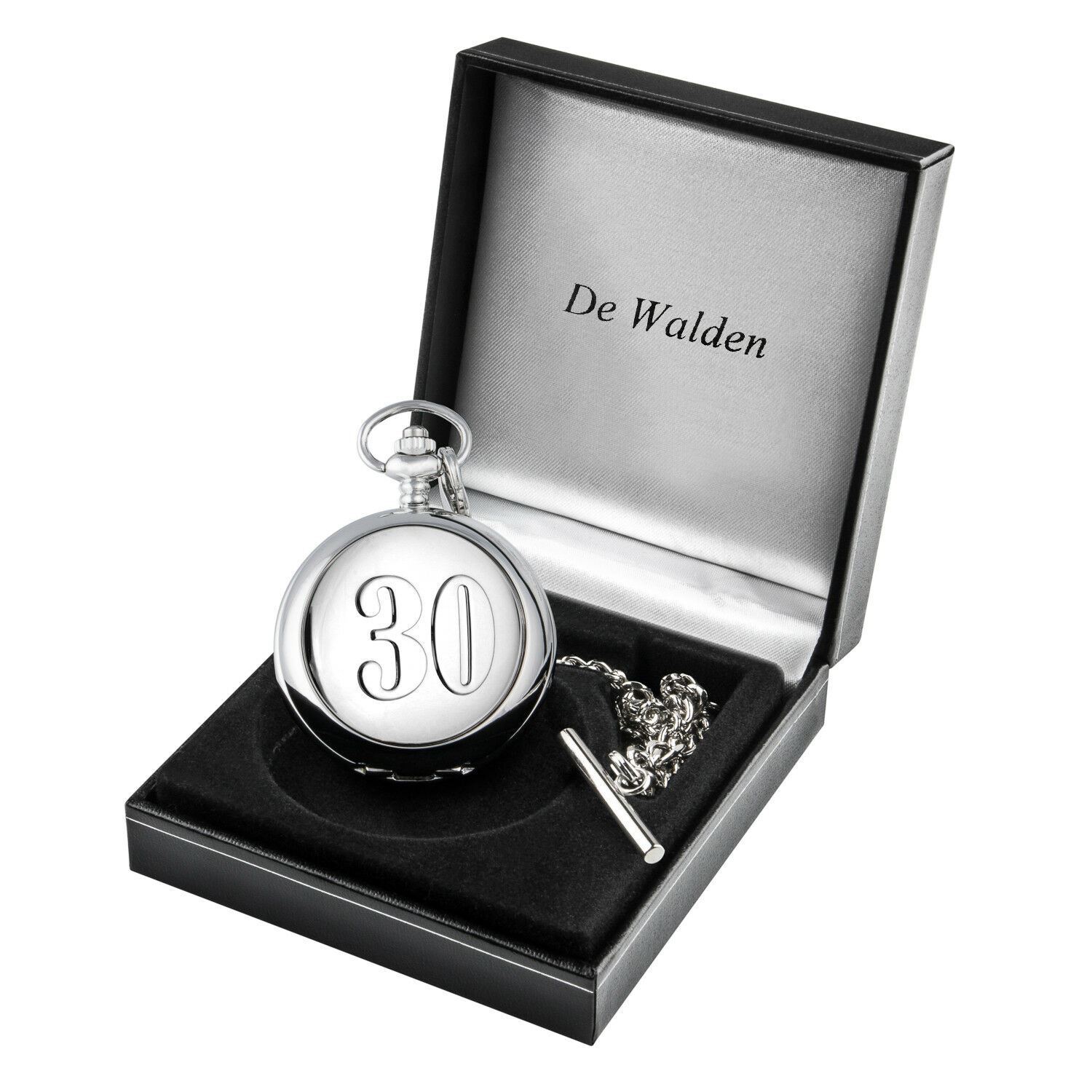 30th Wedding Anniversary Mother of Pearl Face Pocket Watch 30 Years Married Gift