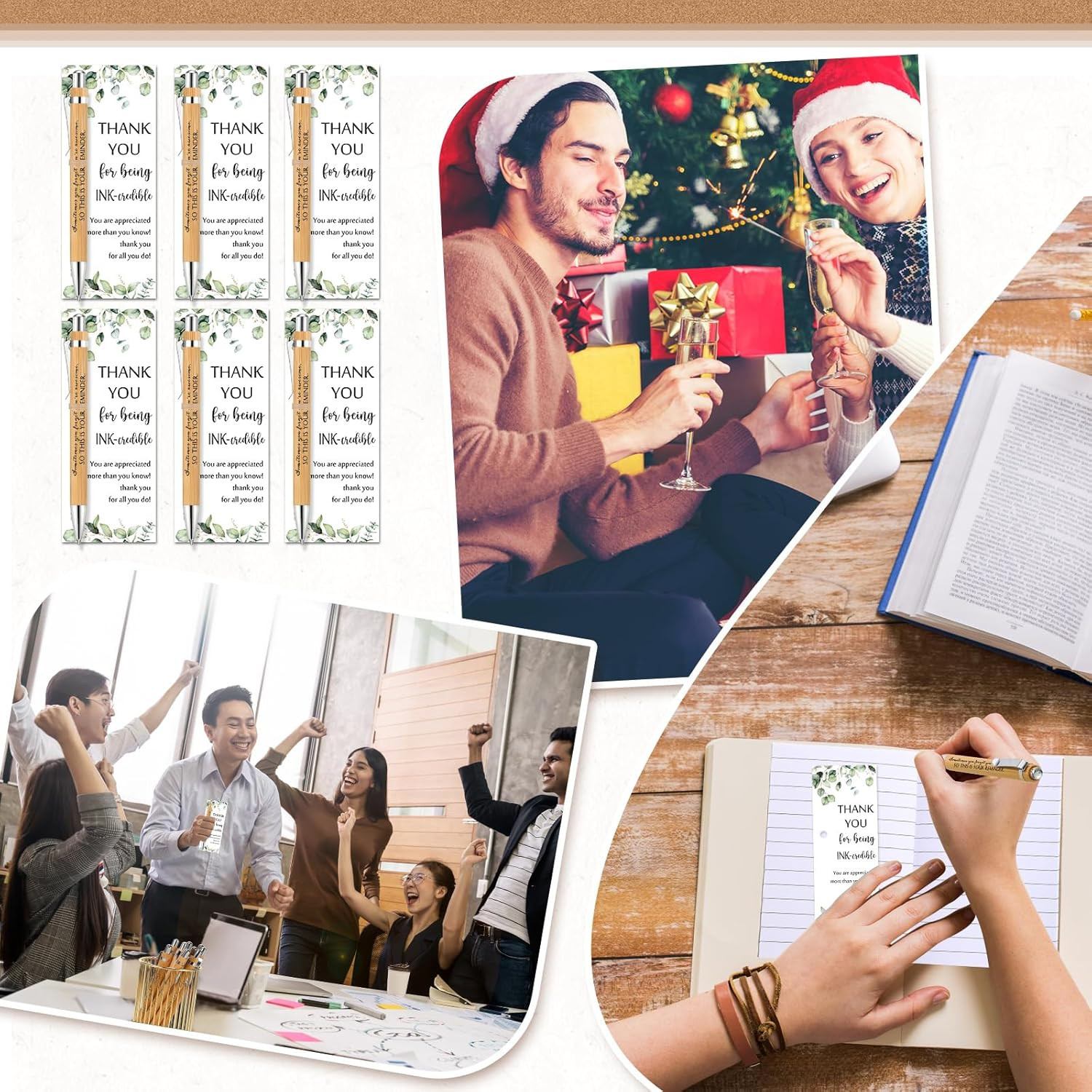 36 Sets Employee Appreciation Gift Bulk Thank You Office Inspirational Bamboo Pe