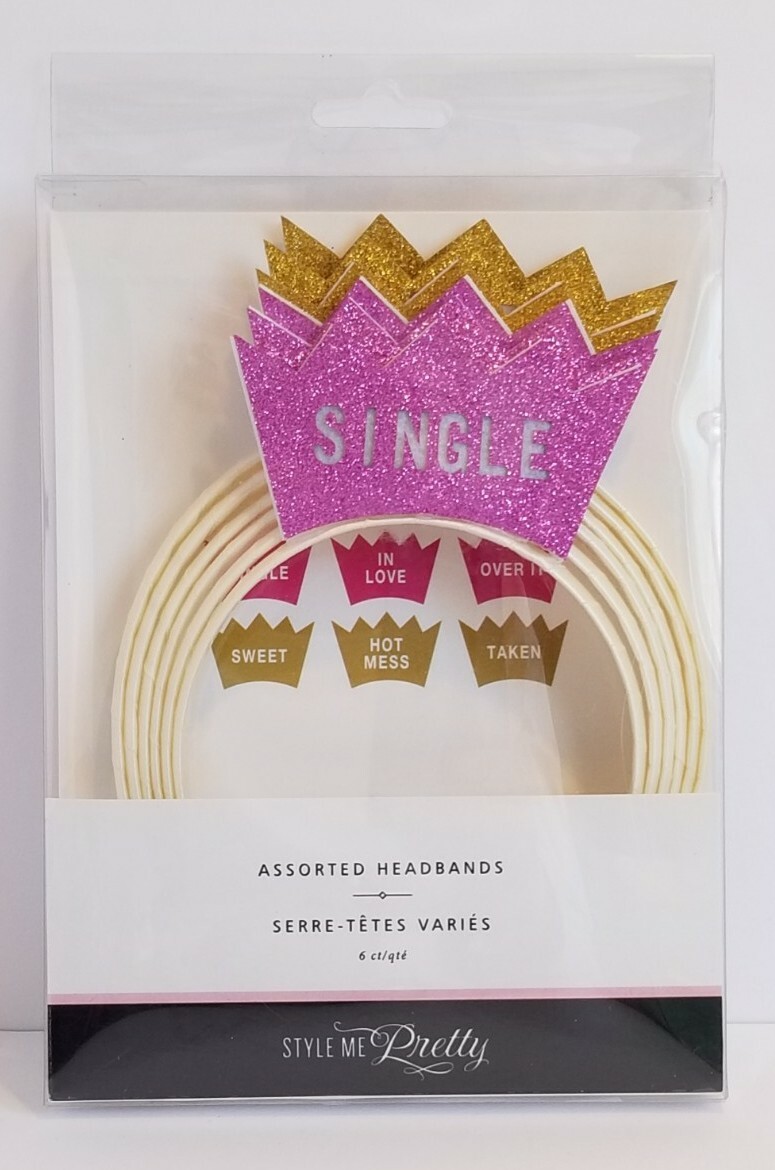 Style Me Pretty Bride/Bachelorette Headbands Party Favors 6 pack