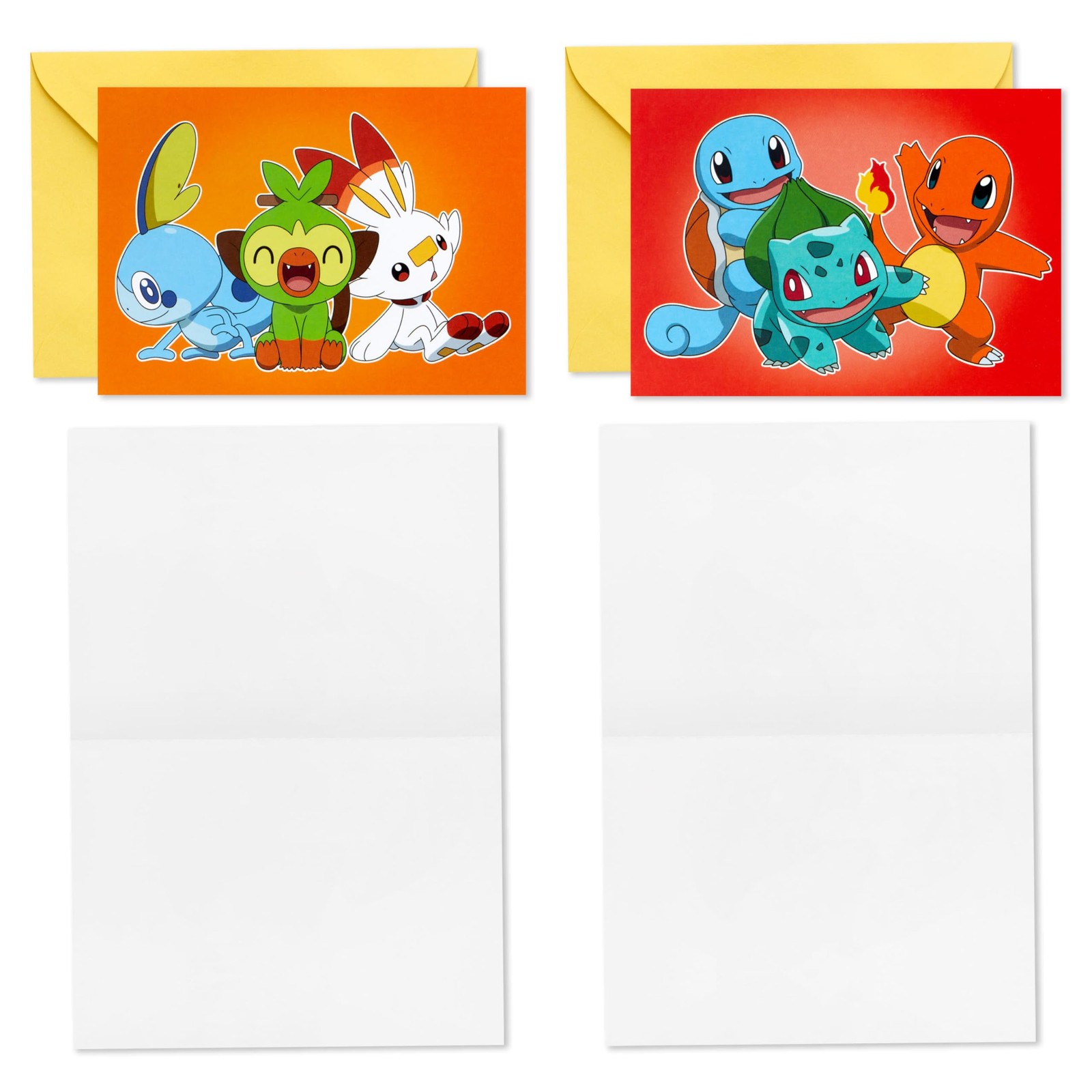 Hallmark Pokémon Cards for Kids 9.53 cm x 13.21 cm, Pokemon Note Assortment