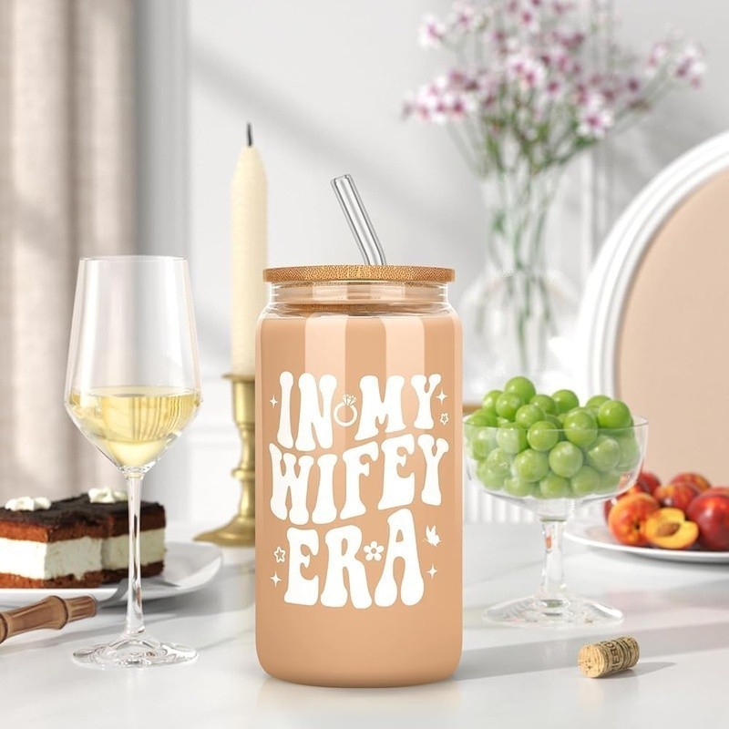 Bridal Shower Gift Iced Coffee Cup In My Wife Era Bachelorette Party Favor New