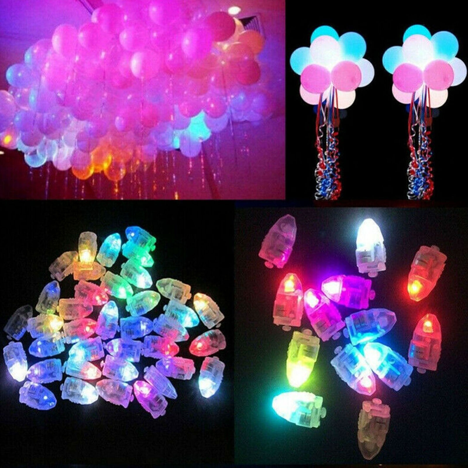 50pcs LED Balloons Light Up Lamp Balloons Christmas Wedding Birthday Party Decor