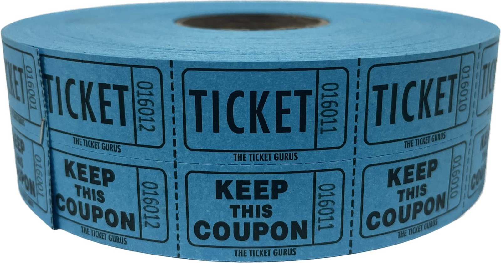 8000 PCS Blue 50/50 Double Raffle Tickets 4 Rolls Event Fundraiser Games