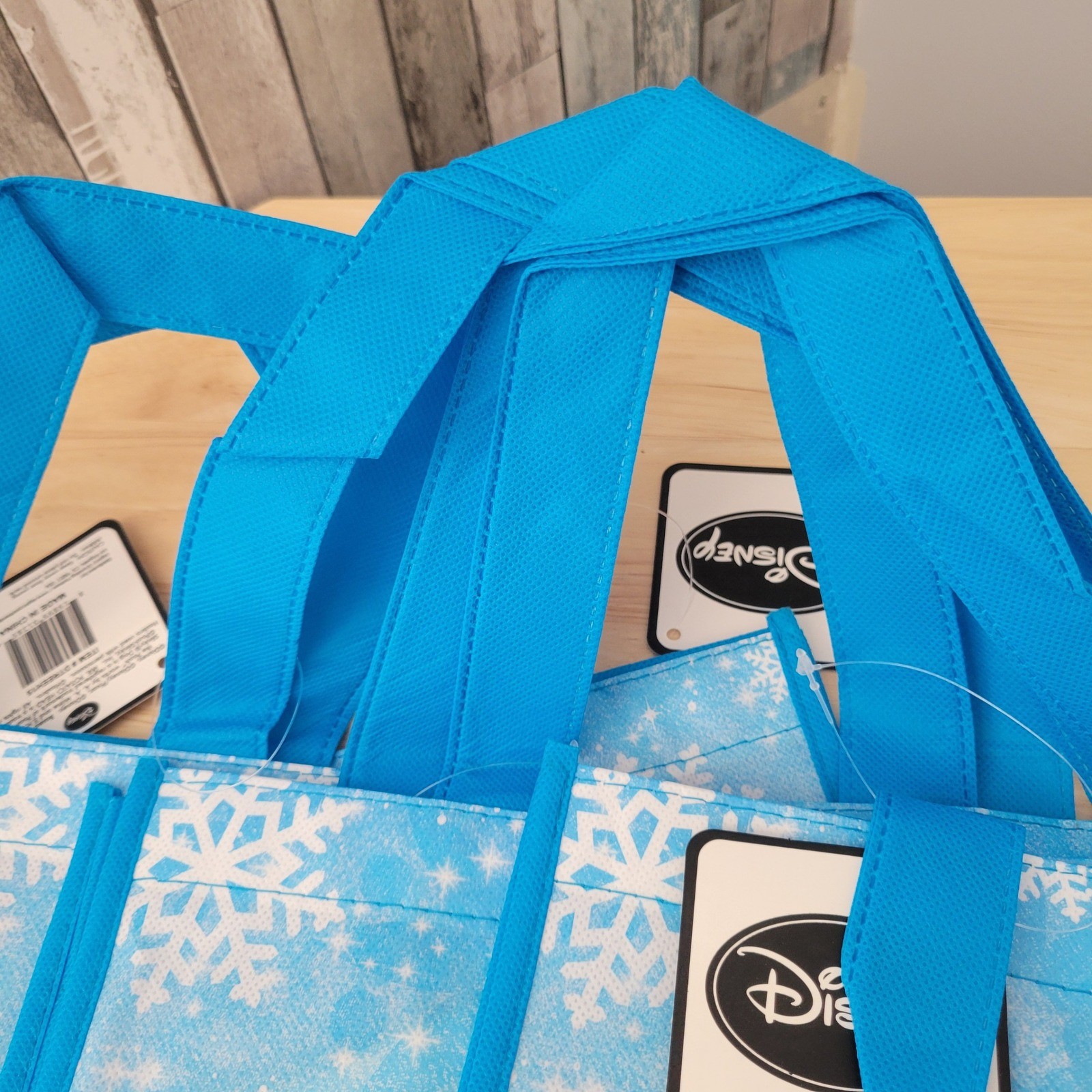 Disney Princess Reusable Shopping Bags Set-4 Cinderella Belle Rapunzel Snowflake